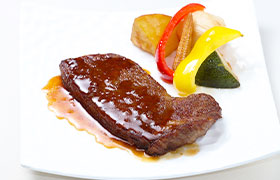 画像：栃の木黒牛サーロインステーキ（70g）