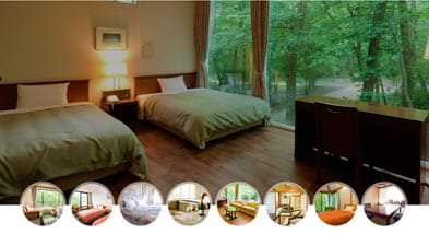 9つの建物からなるお部屋