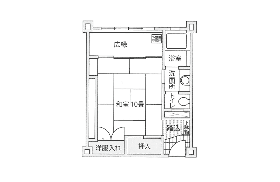 和室10畳間取り