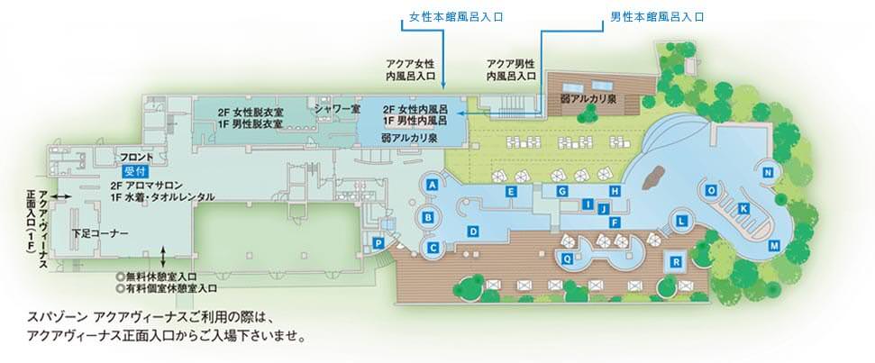 アクア・ヴィーナス 全体見取り図